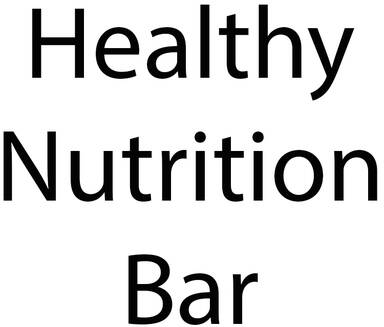 Healthy Nutrition Bar