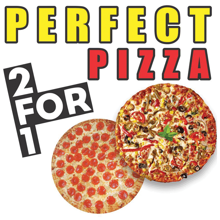 Perfect 2 for 1 Pizza