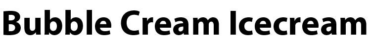 Bubble Cream Icecream