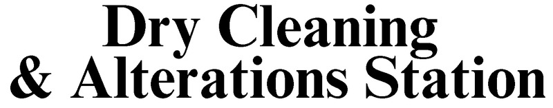 Dry Cleaning and Alterations Station