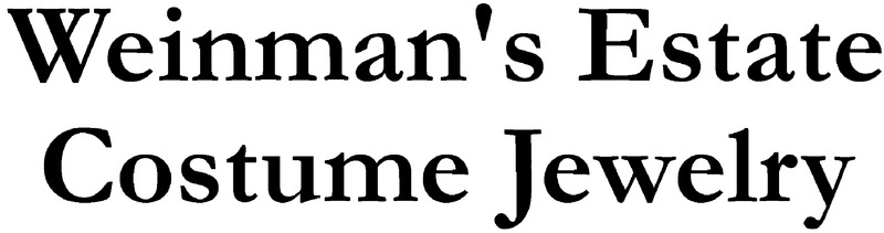 Weinman's Estate Costume Jewelry