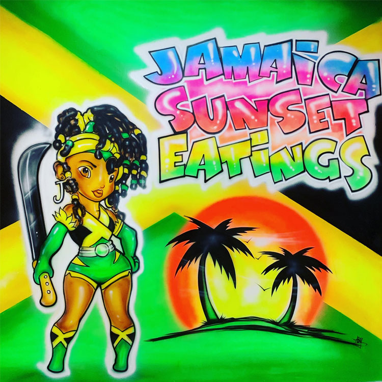 Jamaican Sunset Eating